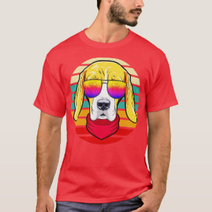 Cool Hipster Hond Retro Stijl T-shirt