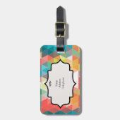 Cool Hipster Patroon Bagagelabel (Voorkant verticaal)