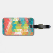 Cool Hipster Patroon Bagagelabel (Achterkant horizontaal)