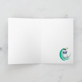 Cool Hipster Skateboarding Beer Verjaardag Kaart (Binnen)