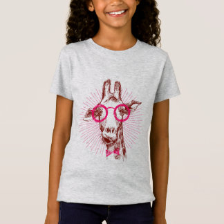 Cool Hipster Stylish Giraffe T-shirt