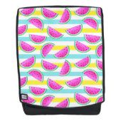 Cool Hipster Watermelon Striped Pattern Rugtassen (Voorkant)