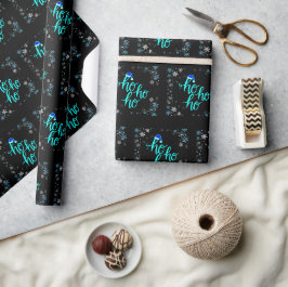 "Cool Ho Ho Ho" Kerstthema Cadeaupapier