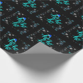 "Cool Ho Ho Ho" Kerstthema Cadeaupapier (Hoek)