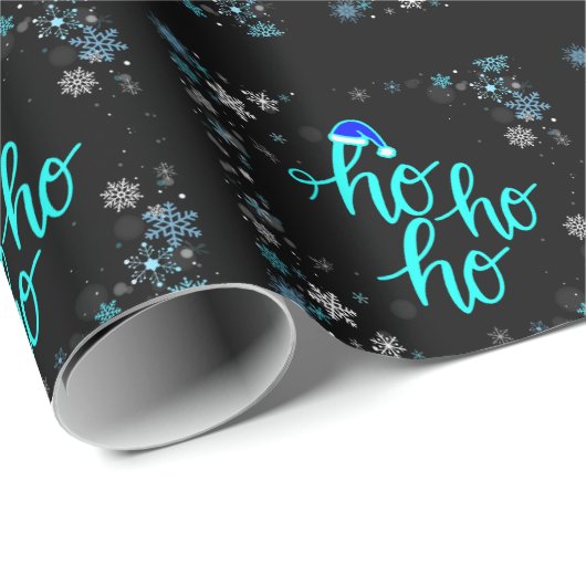 "Cool Ho Ho Ho" Kerstthema Cadeaupapier (Rol Hoek)