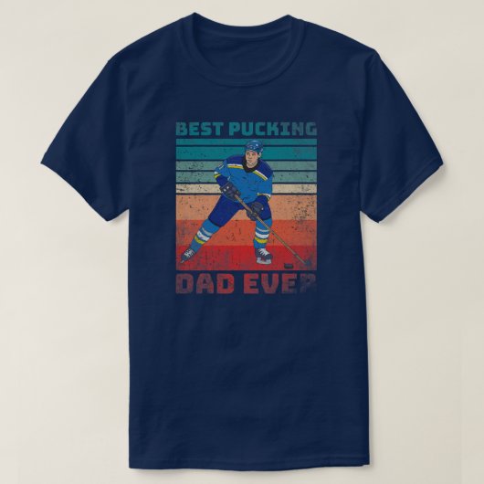 Cool Hockey Dad geeft grappigste beste pap ooit T-shirt (Design voorkant)
