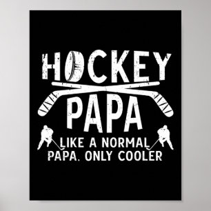 Cool Hockey Papa Opa Opa Van Een Hockeyspeler Poster