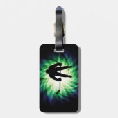 Cool Hockey Player Bagagelabel (Achterkant verticaal)