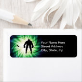 Cool Hockey Player Etiket (Insitu)