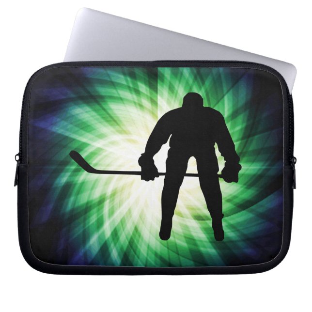 Cool Hockey Player Laptop Sleeve (Voorkant)