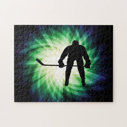 Cool Hockey Player Legpuzzel (Horizontaal)