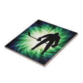 Cool Hockey Player Tegeltje (Zijkant)