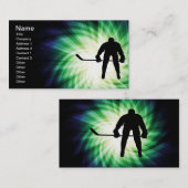 Cool Hockey Player Visitekaartje (Voorkant / Achterkant)
