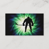 Cool Hockey Player Visitekaartje (Achterkant)