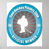 Cool Hockey Players Club Poster (Voorkant)