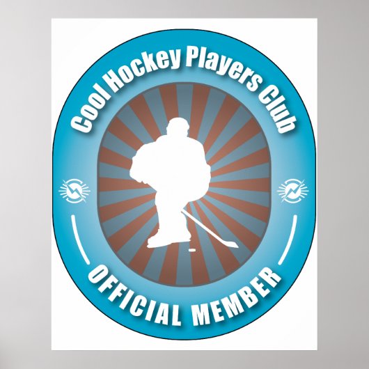 Cool Hockey Players Club Poster (Voorkant)