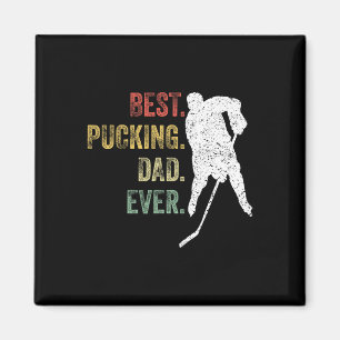 Cool Hockey Vader Cadeau Grappig Beste Pucking Vad Magneet