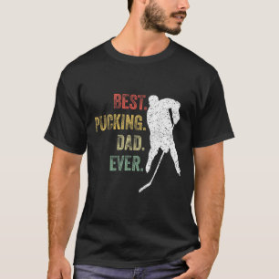 Cool Hockey Vader Cadeau Grappig Beste Pucking Vad T-shirt