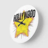 Cool Hollywood Clock! Ronde Klok (Hoek)