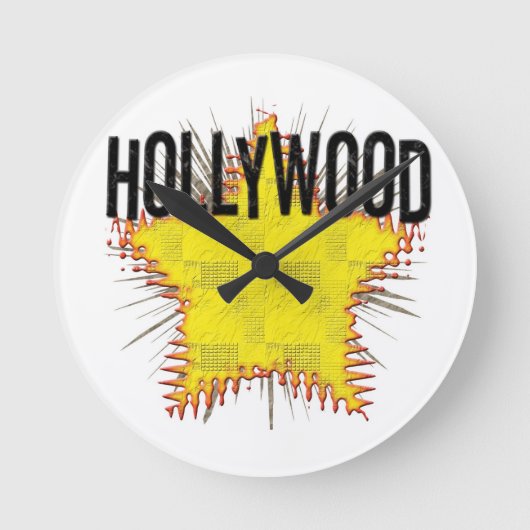 Cool Hollywood Clock! Ronde Klok (Voorkant)