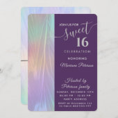 Cool Holografen trendy waterverf abstract zoet 16 Kaart (Voorkant / Achterkant)