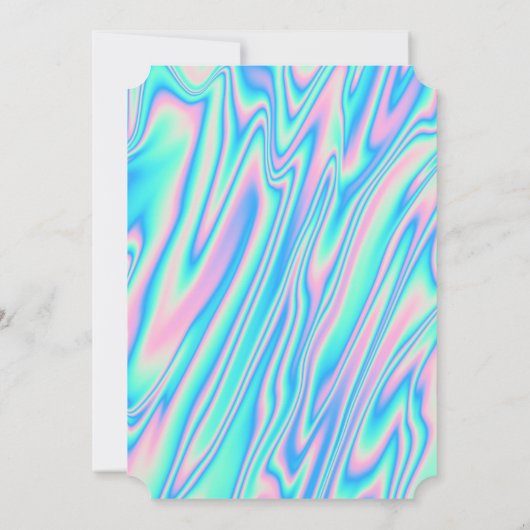 Cool holographic Glitter Gradup Afstuderen Kaart (Achterkant)