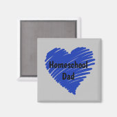 Cool Homeschool Papa Magneet (Voorkant / Achterkant)