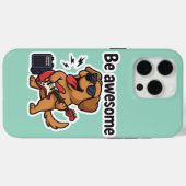 Cool hond die gitaar speelt sticker | Wees geweldi Case-Mate iPhone Case (Achterkant (horizontaal))