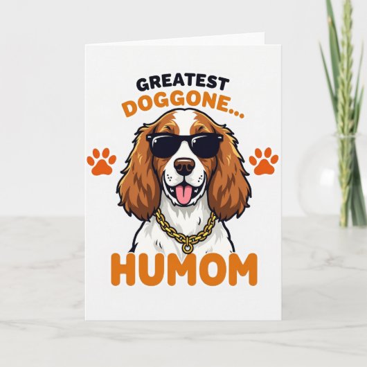 Cool Hond Geweldige Humom Kaart (Voorkant)