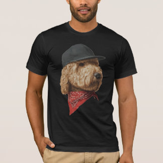 Cool hond met pet en bandana T-shirt | Stijlvolle