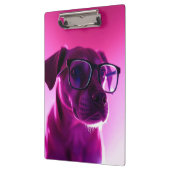 Cool hond met zonnebril klembord (Links)