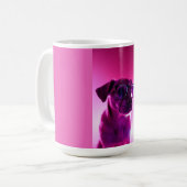 Cool hond met zonnebril koffiemok (Voorkant links)