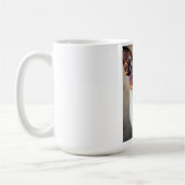 Cool hond met zonnebril koffiemok (Links)