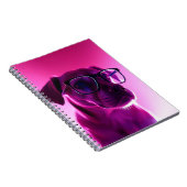 Cool hond met zonnebril notitieboek (Rechterzijde)