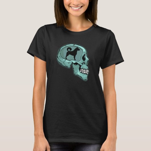 Cool hond silhouet eigenaar trainer honden en site t-shirt (Voorkant)