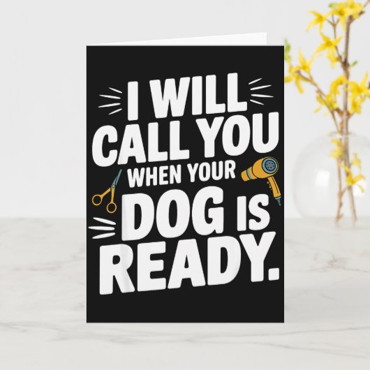 Cool Hondenverzorger Kunst Voor Mannen Vrouwen Hon Kaart (Gele Bloem)