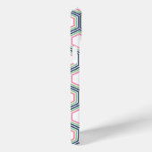 Cool Honeycomb Pattern en Roze Monogram Case-Mate iPhone Case (Achterkant / Rechts)