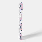 Cool Honeycomb Pattern en Roze Monogram Case-Mate iPhone Case (Achterkant / Rechts)