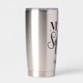 Cool honkbal mam squad rode harten gepersonaliseer geïsoleerde drinkbeker (Voorkant)