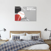 COOL HONKBAL Sign-In Canvas Board Afdruk (Insitu (Slaapkamer))