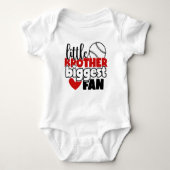 Cool Honkbal sporten kleine Broer grootste fan Romper (Voorkant)