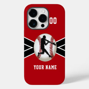 Cool, honkbal telefoonhoesje met naam en nummer iPhone 14 plus hoesje