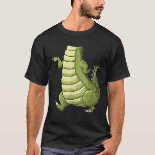 Cool Hoofdloze Krokodil Halloween Kostuum Grappig T-shirt