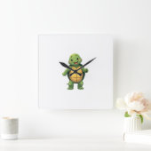 Cool Hoofdloze Turtle Halloween Kostuum _ Grappig Vierkante Klok (Huis)