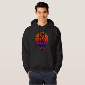 Cool Horse Modern Urban Style Sunset Retro Art Hoodie (Voorkant volledig)