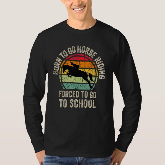 Cool Horse riding Graphic for Son Equestrianism T-shirt (Voorkant)