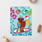 Cool Horse Surfer Notitiekaartje (Voorkant / Achterkant in situ)