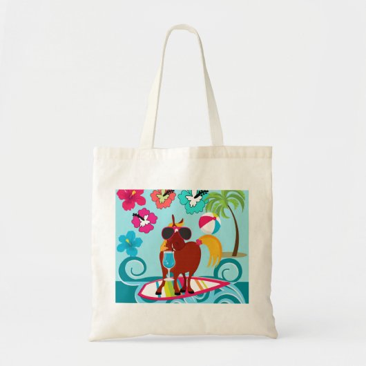 Cool Horse Surfer Tote Bag (Voorkant)
