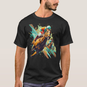 Cool Horseracing voor Jockeys en Paarden T-shirt