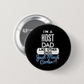 Cool Host Papa Vaders Day Gift Ronde Button 5,7 Cm (Voorkant /achterkant)